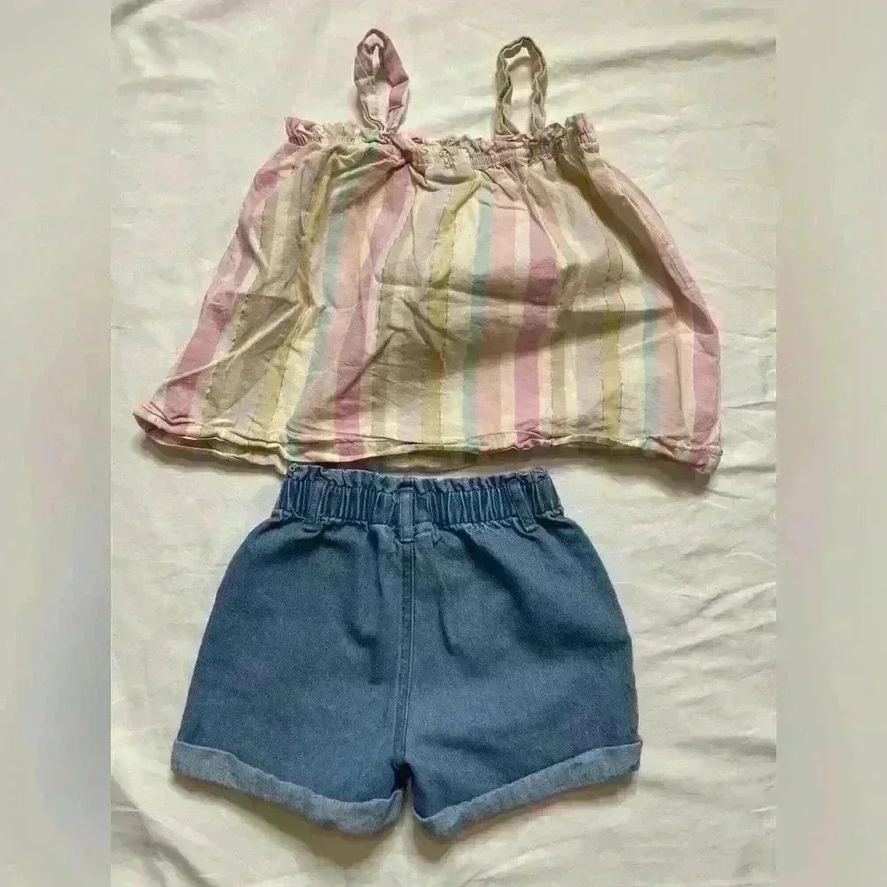 Calvin Klein Jeans Girls Size 6 Tank and Short Set - Picture 6 of 8